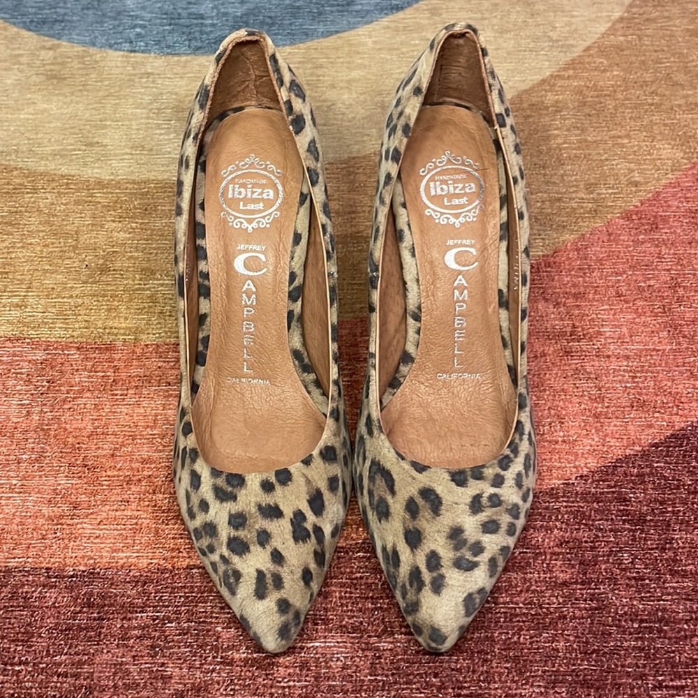 Jeffrey Campbell Leopard Print Heels. - image 2